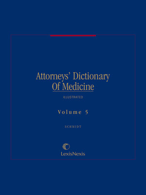 cover image of Attorneys' Dictionary of Medicine